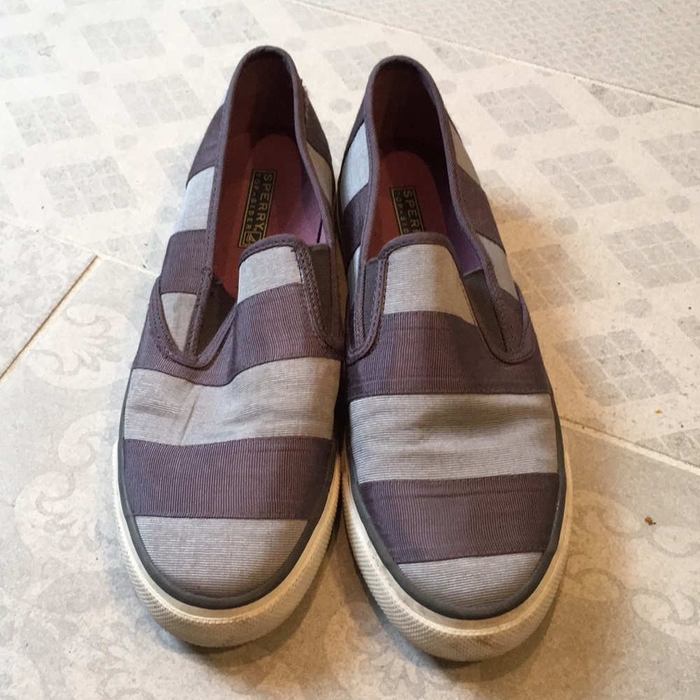 Navy Sperry slip on